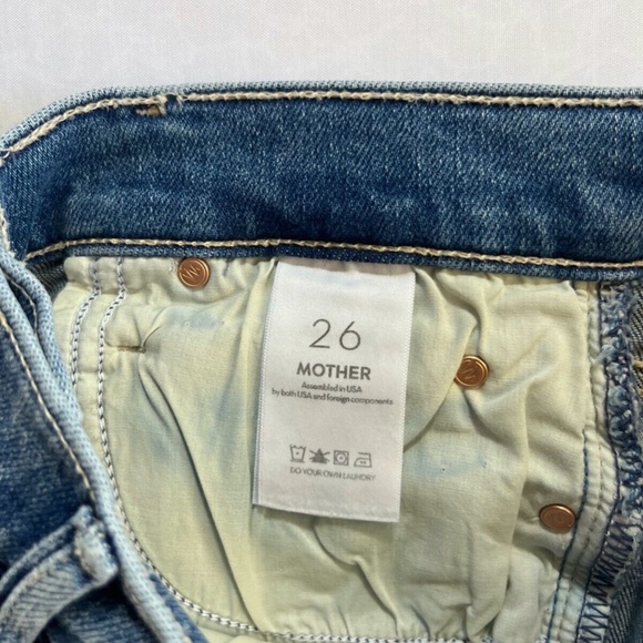 NWT Mother Mid rise Dazzler Ankle fray (Wash: Riding the cliffside) Size 26 - Picture 8 of 10